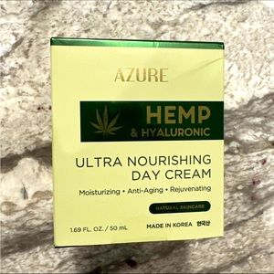 Azure Nourishing Day Cream With 100% Organic Hemp and Hyaluronic 1.69oz